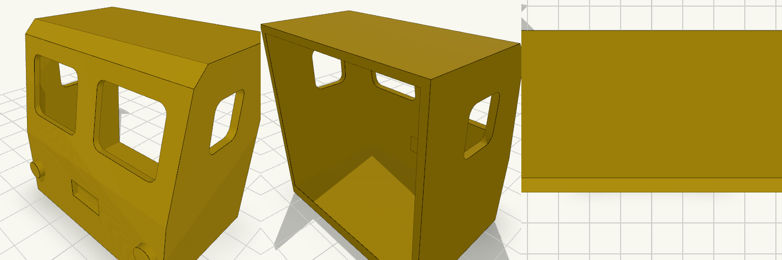 Freelance Lego fitting cab with Headlight Studs