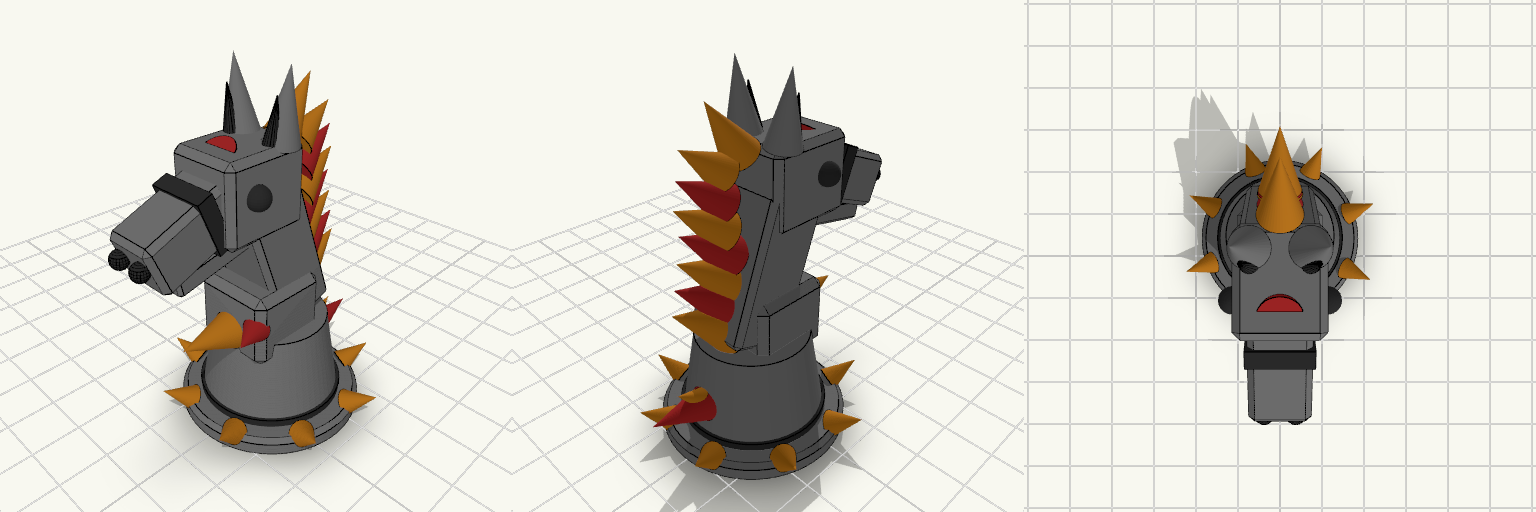 Fantasy Chess King, Witch, Fire Horse