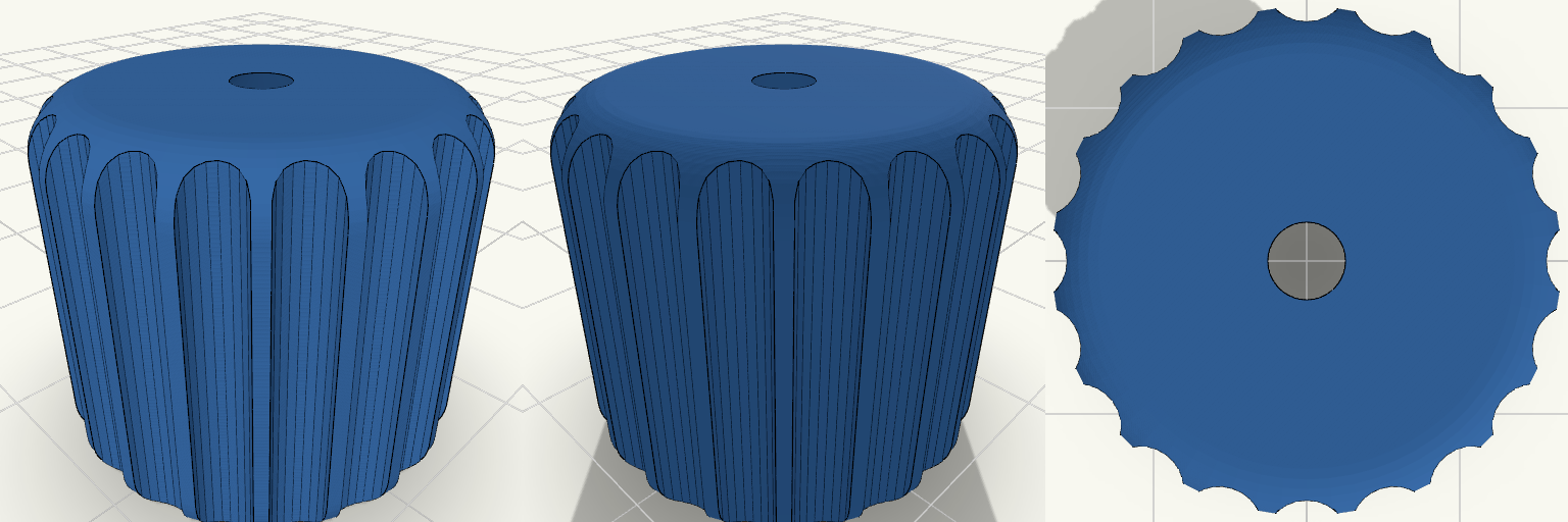 GripTurn — M12x1.25 Knurled Cap — 3D model generated and downloaded as STL from Printytron