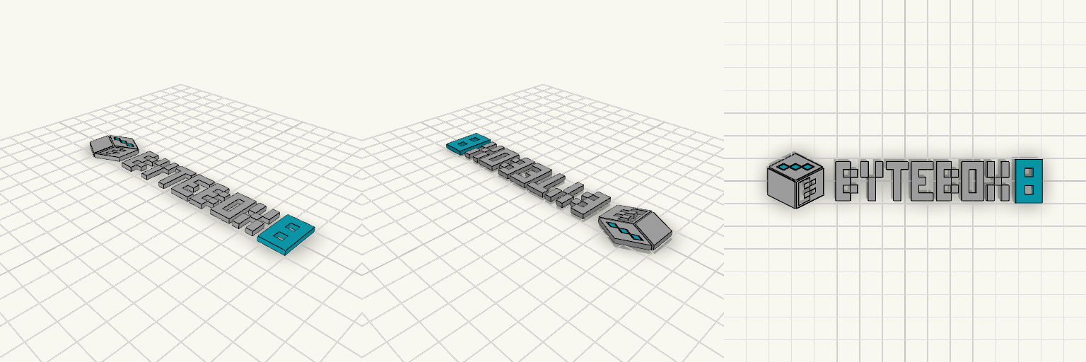 Frontlader — Zweiteiliges Retro-Konsolengehäuse — 3D model generated and downloaded as STL from Printytron
