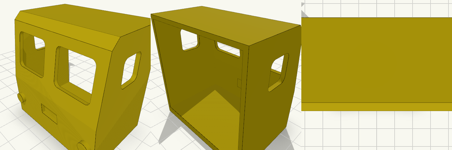 Freelance Lego fitting cab with Headlight Studs