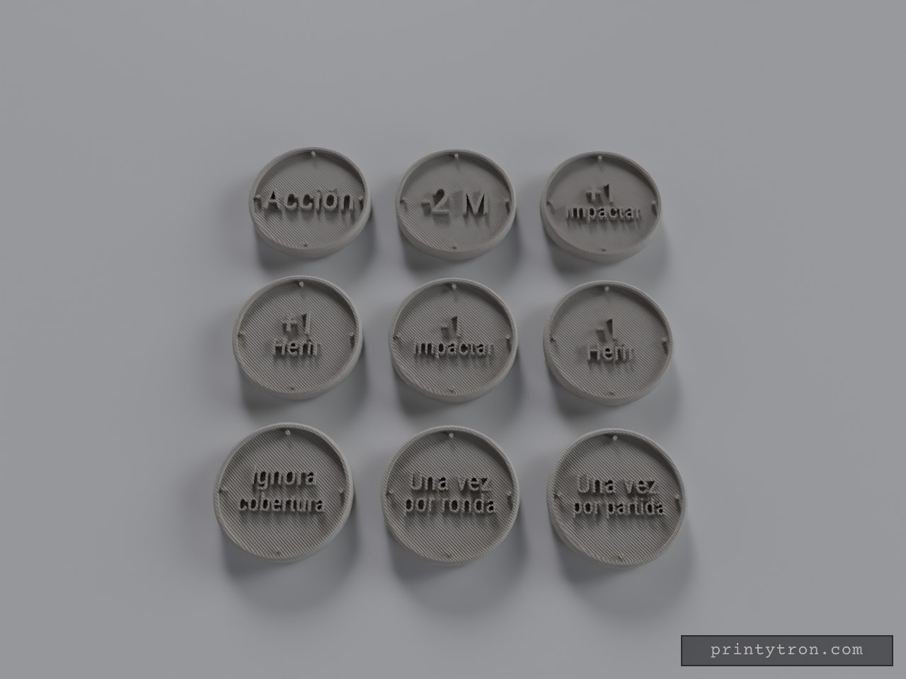 25mm Tactical Tabletop Tokens
