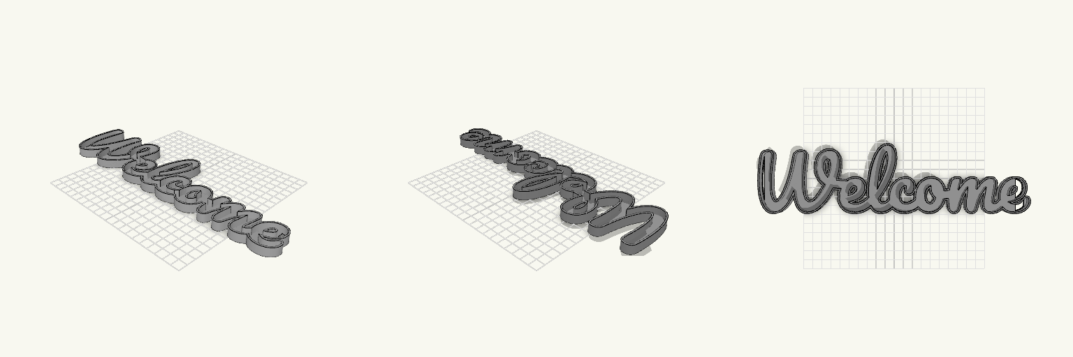 Welcome — Cursive Neon Strip Holder