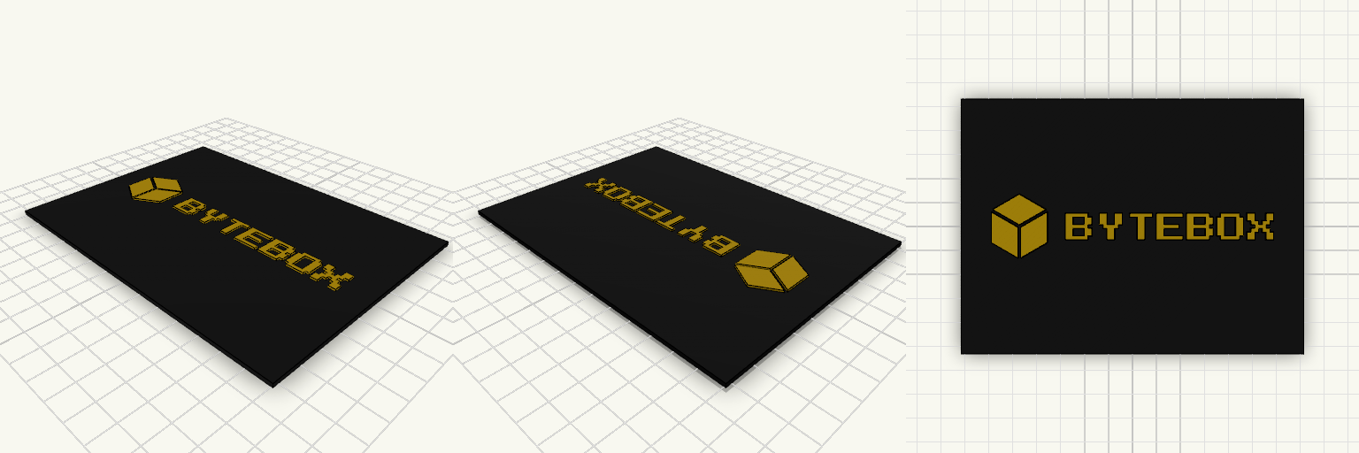 BYTEBOX Logo-Platte 114,5 x 105,3 mm