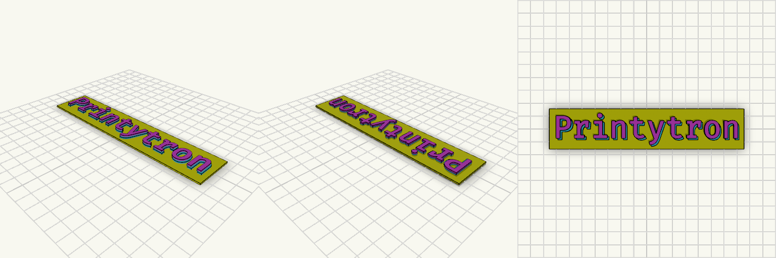 Printytron 3-Layer Logo Sign 150mm