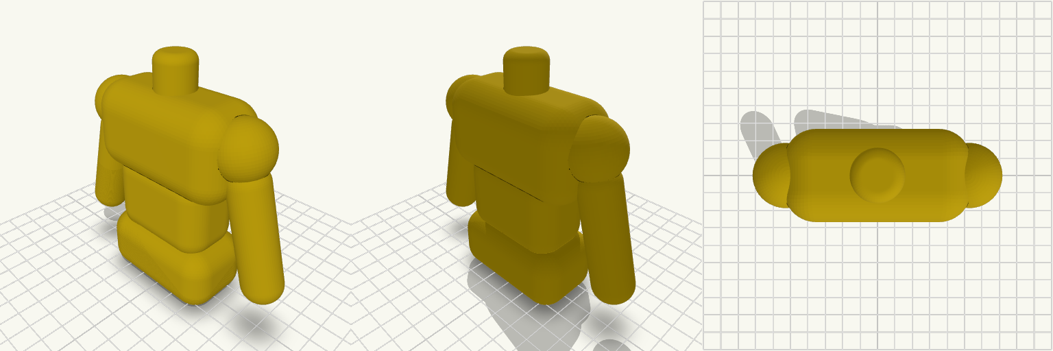 Stylized Yellow Mannequin Torso