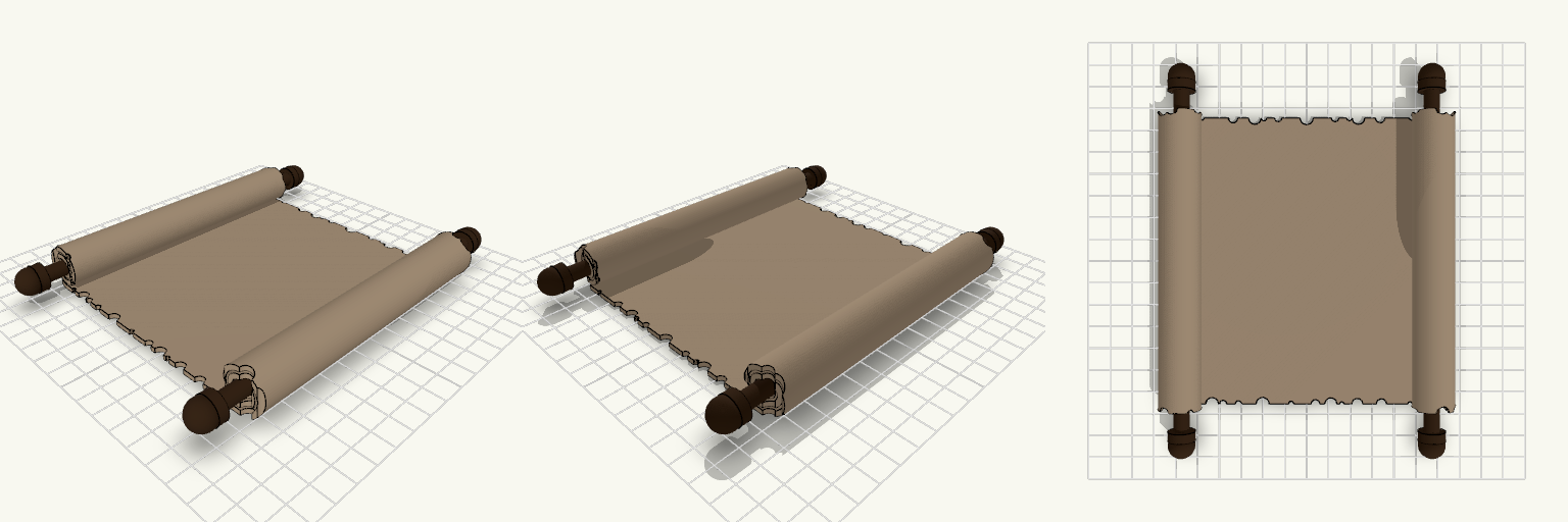 Blank Scroll With Handles