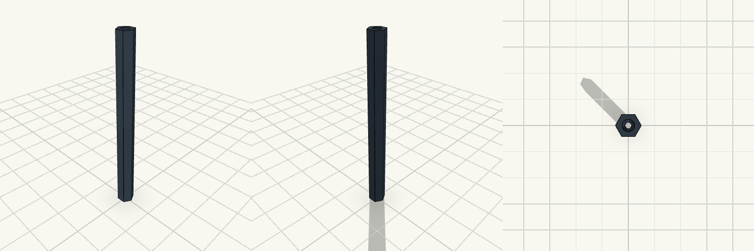 Custom Hex Standoff Tube