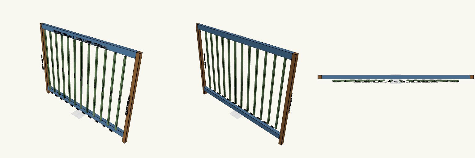 Railing 2 m Long, 1.5 m High