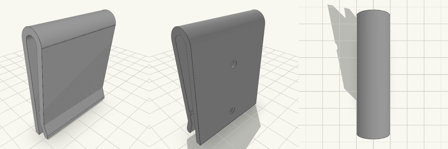 J-Shaped Pocket Edge Fabric Clip