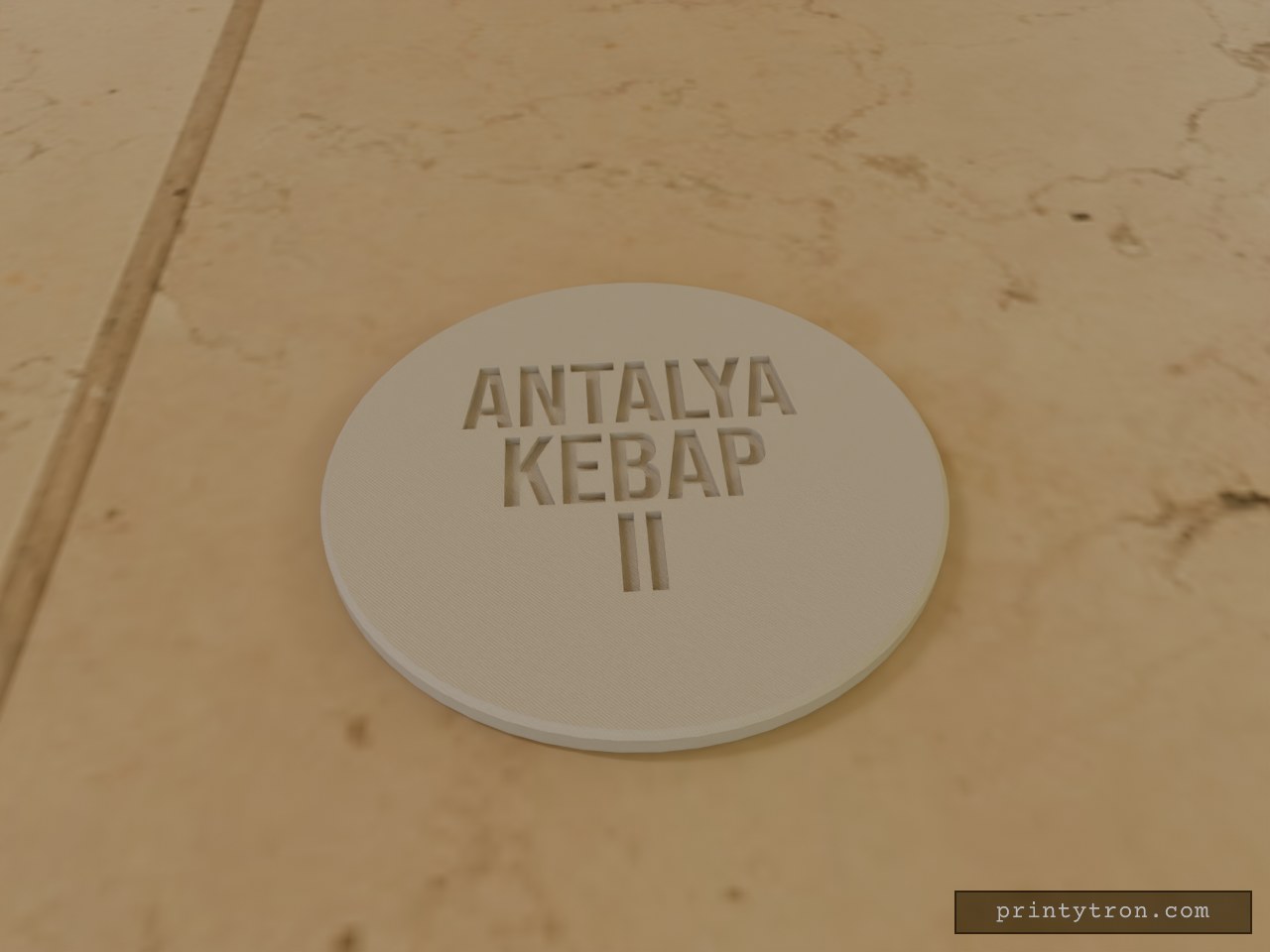 Antalya Kebap Untersetzer