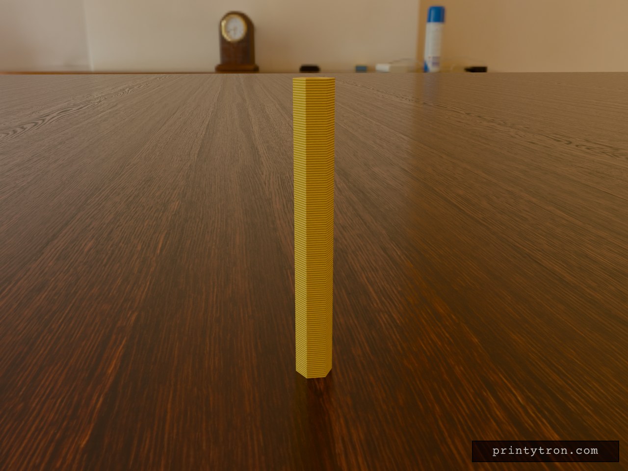 Hex Tube 40 mm Tall With Center Bore