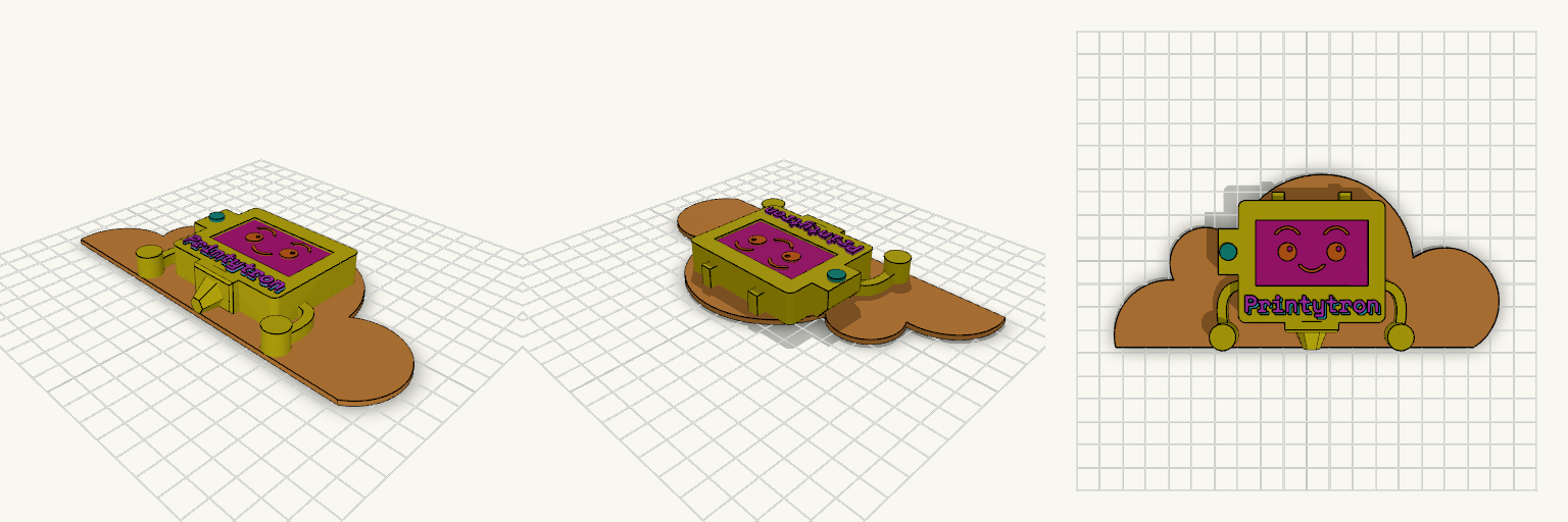 Extruder Figure on Cloud Plate