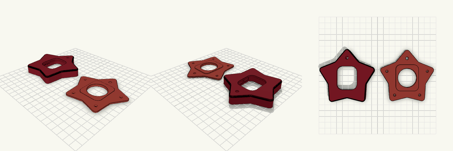 Star Apple Watch Keychain Enclosure