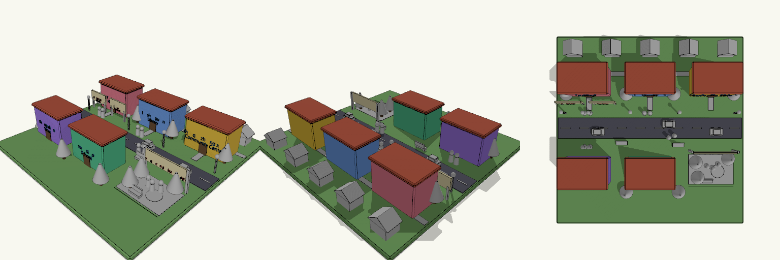 Mandarin Town — Colorful Community Scene