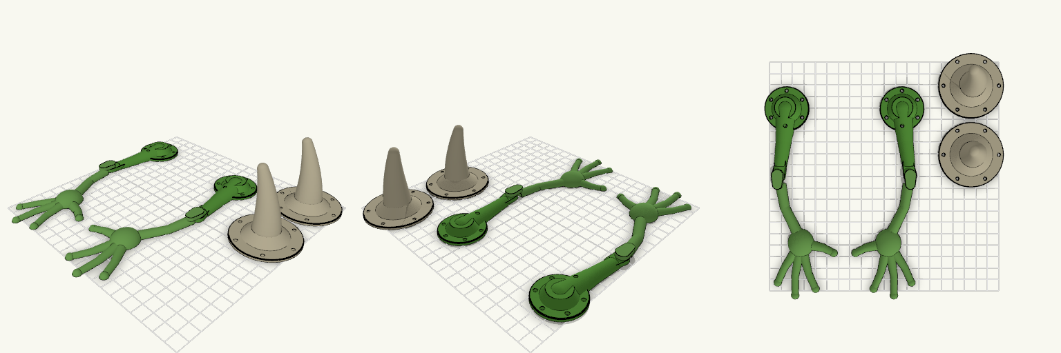 Wazowski — Hinged Arms, Viper Horns