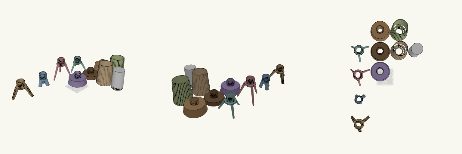 Lamp Bases, Shades and Diffuser Set