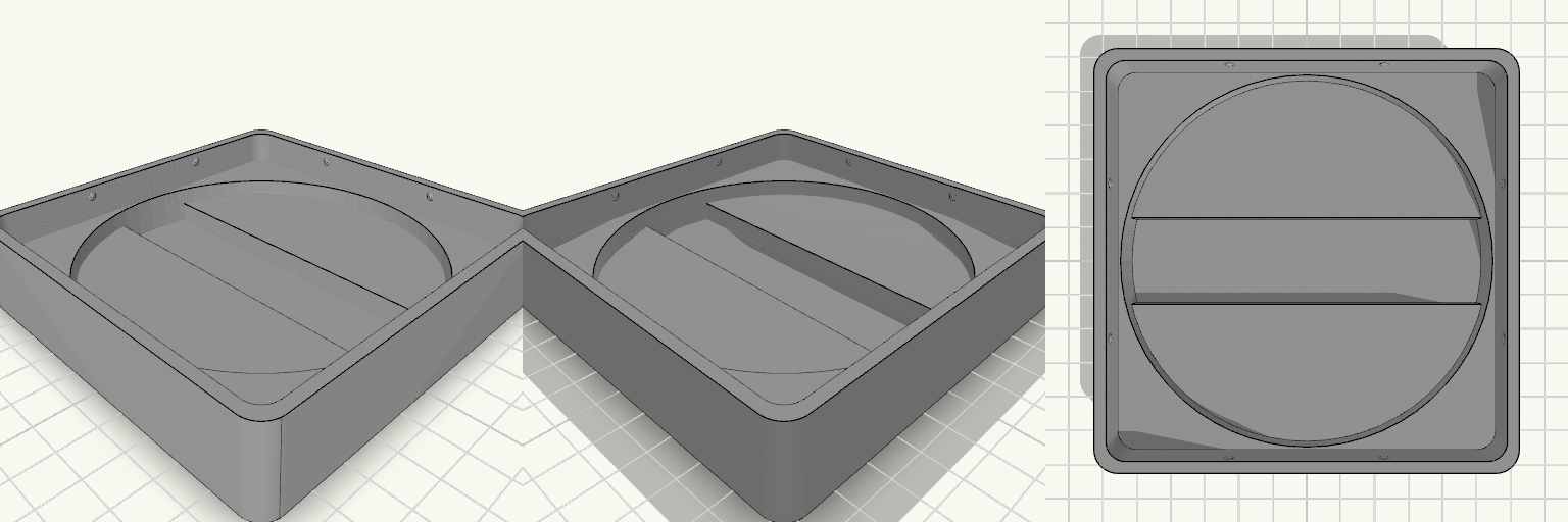 108 mm Vent Grille Cap, Center-Rib Clearance