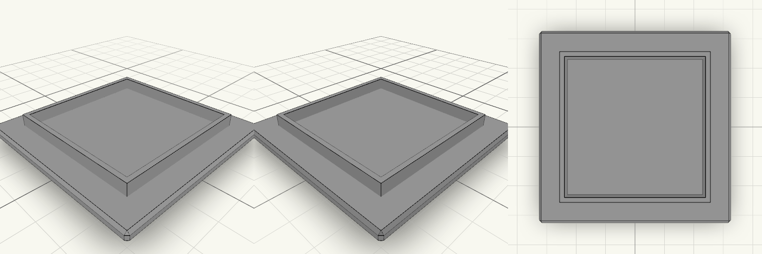 Square Bust Base Removable Lid
