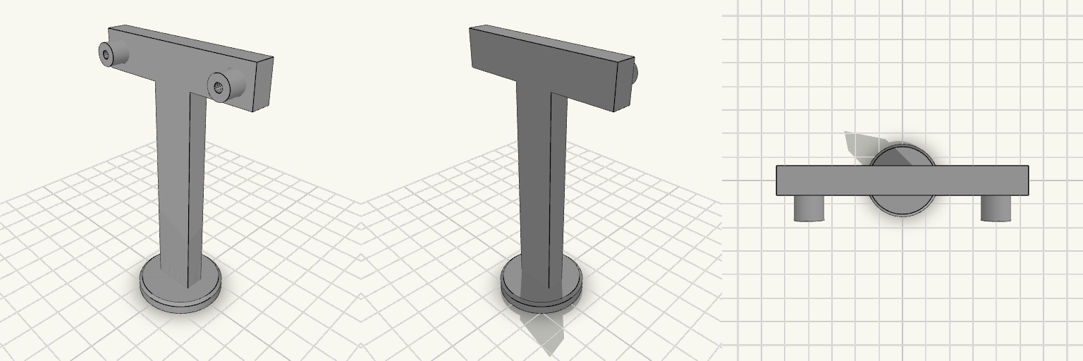 52×22mm PCB Stand Bracket, M3 Posts
