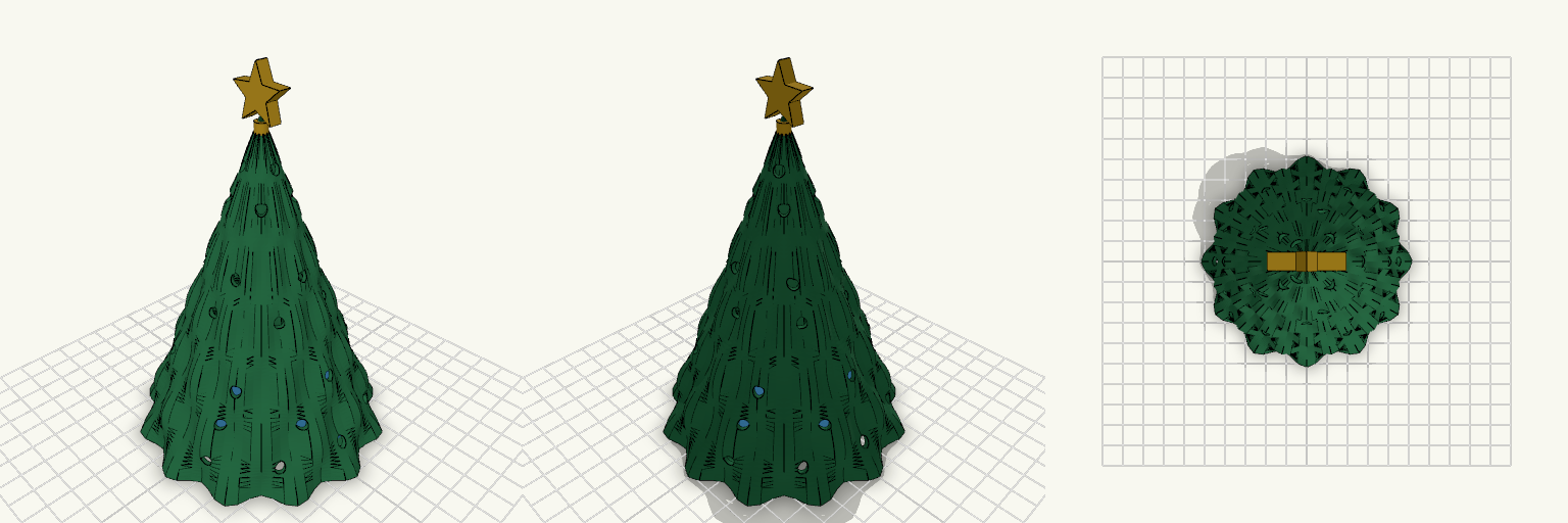 Christmas Tree Lantern with LED Holder