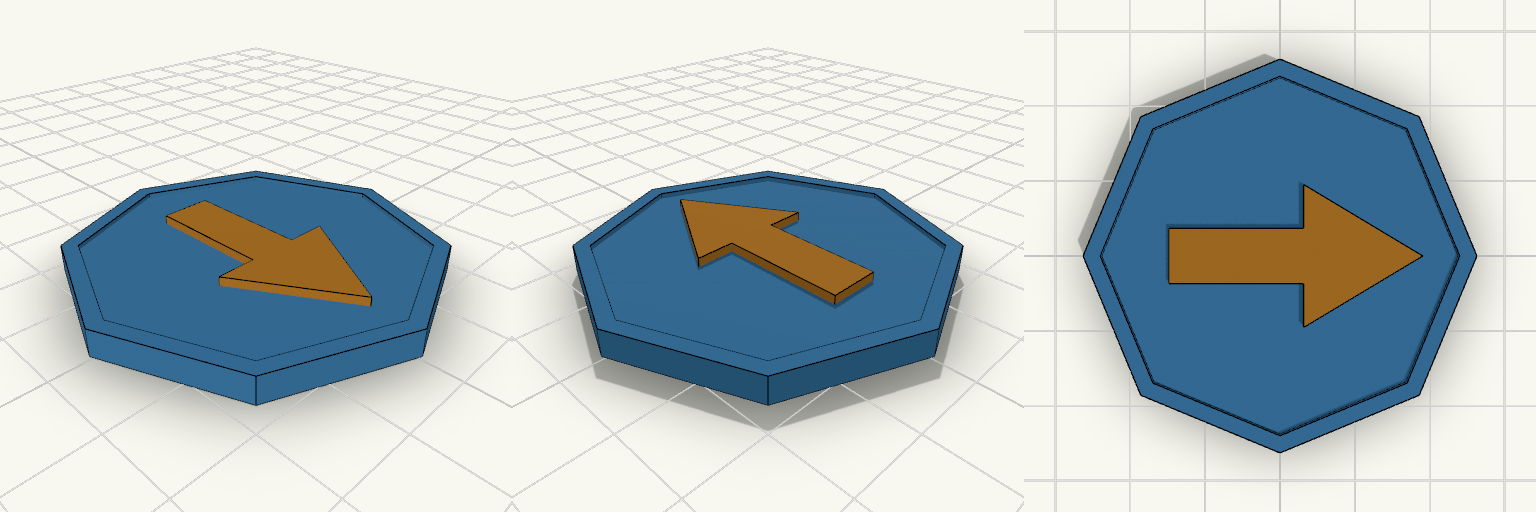 Magic octagon coin.