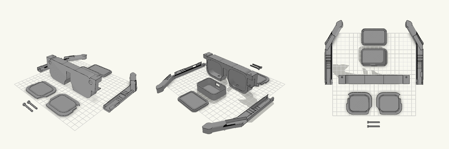 Smart Goggles Frame with Hollow Arms