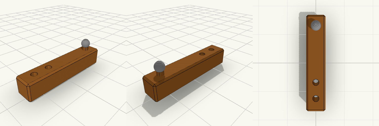 5.9 mm Square Tow Hitch with Two Pin Holes