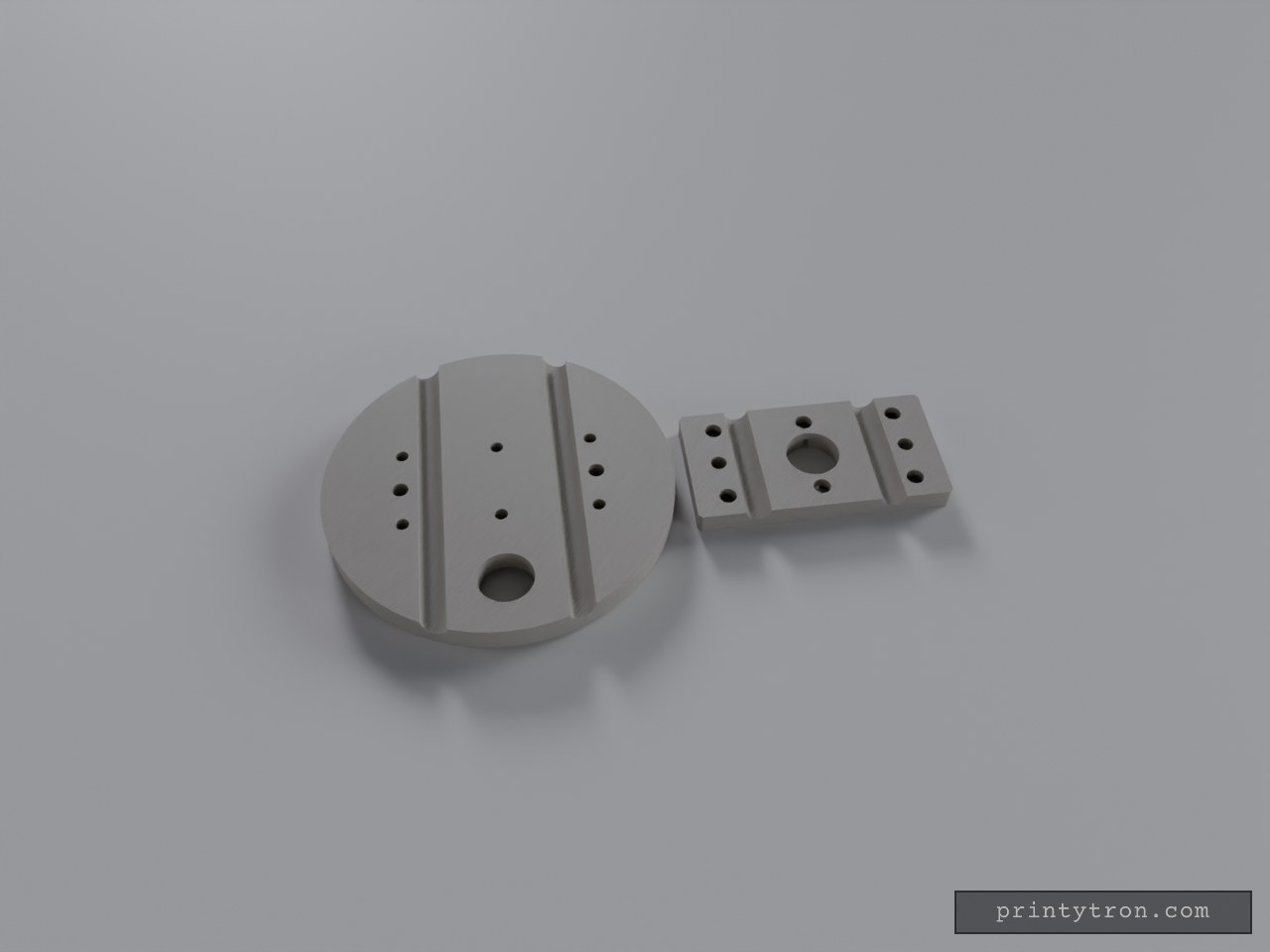 12V-Stabschiene 6 mm Klemmplatte für Ø80 Spot