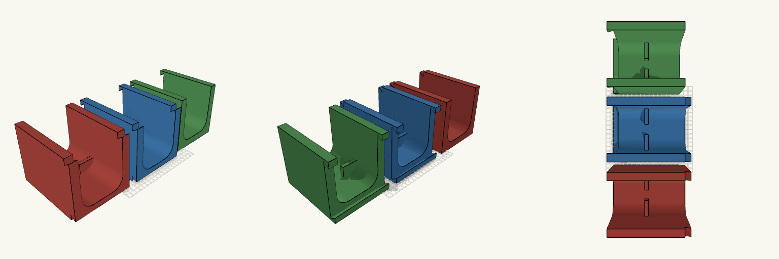 Spanline — Three-Part Bookshelf Riser
