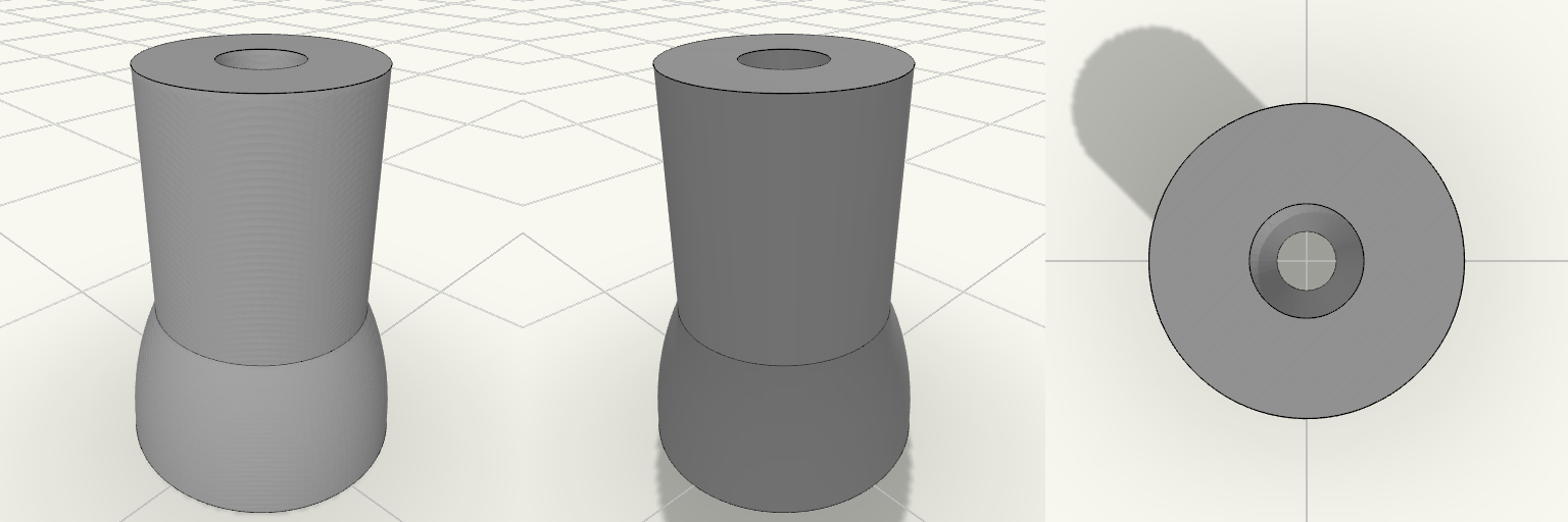 Street Lamp Base with Domed Foot