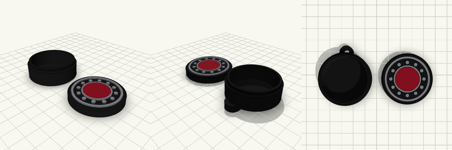 Turbah Disc Case with Keychain Loop