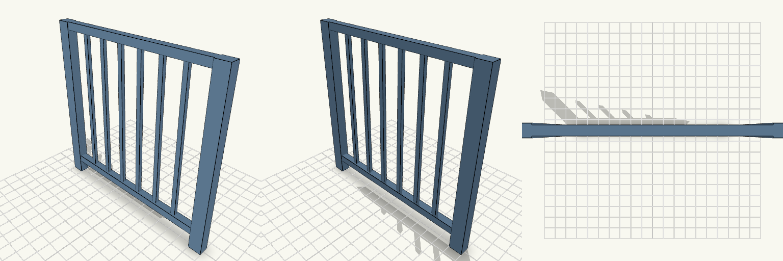 Veranda End Railing Bay