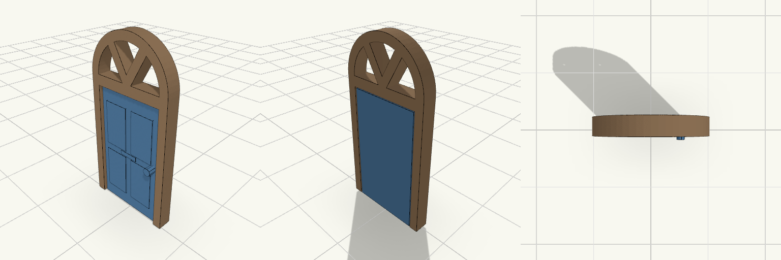 OO Scale Arched Door Frame 13x26mm