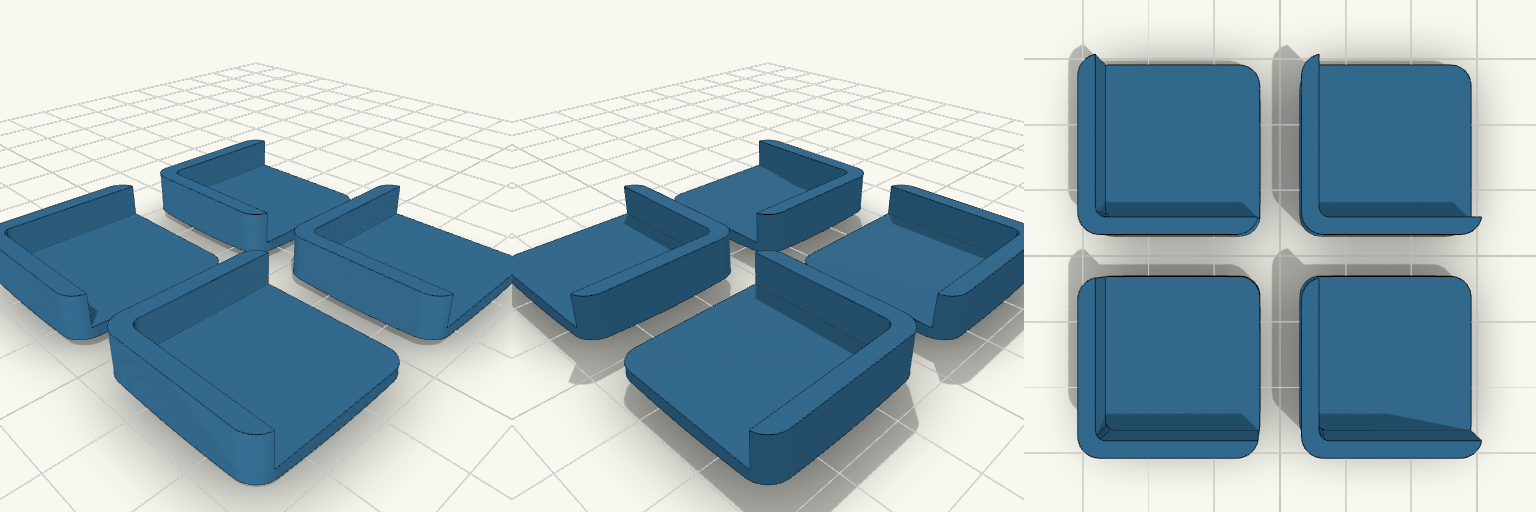 Cutting Board Corner Grip Feet