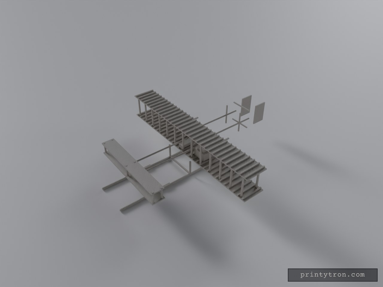 Pioneer-Era Wright Flyer Biplane Model
