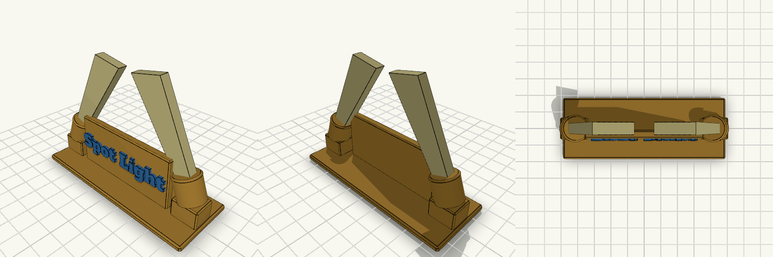 Spot Light Trophy Sign Stand