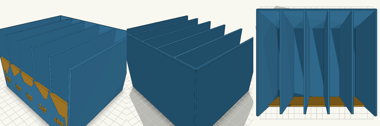 GritHouse — Five-Slot Sandpaper Rack
