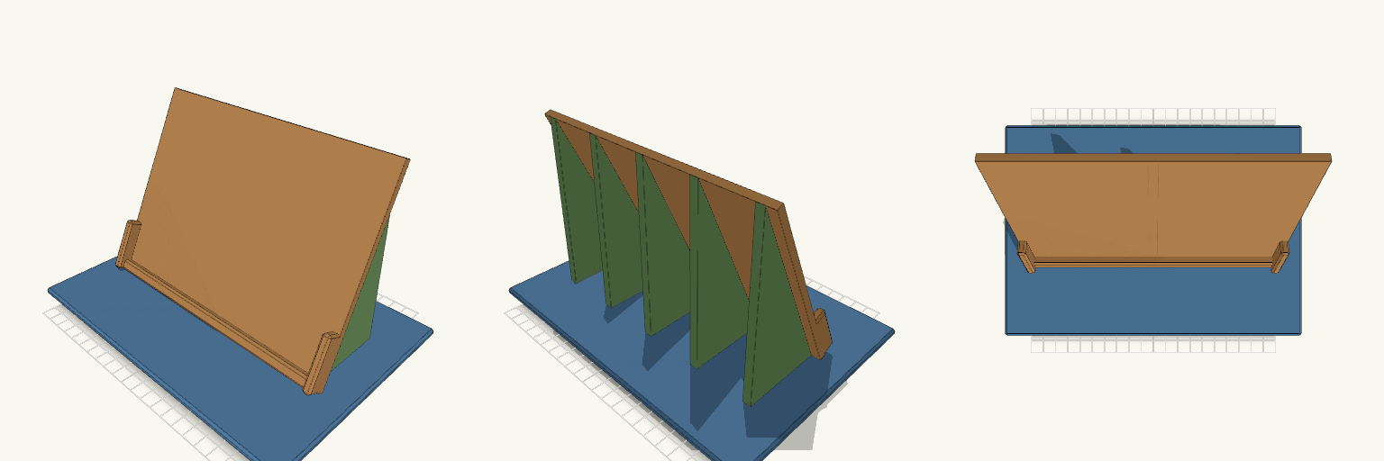 65° Kitchen Counter iPad Stand